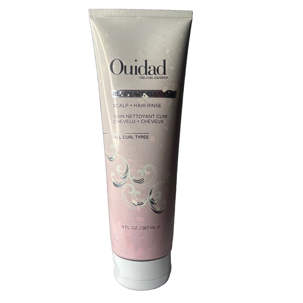 Ouidad Ready, Set, Clean! Scalp + Hair Rinse Shampoo - All Curl Types, 9 FL OZ